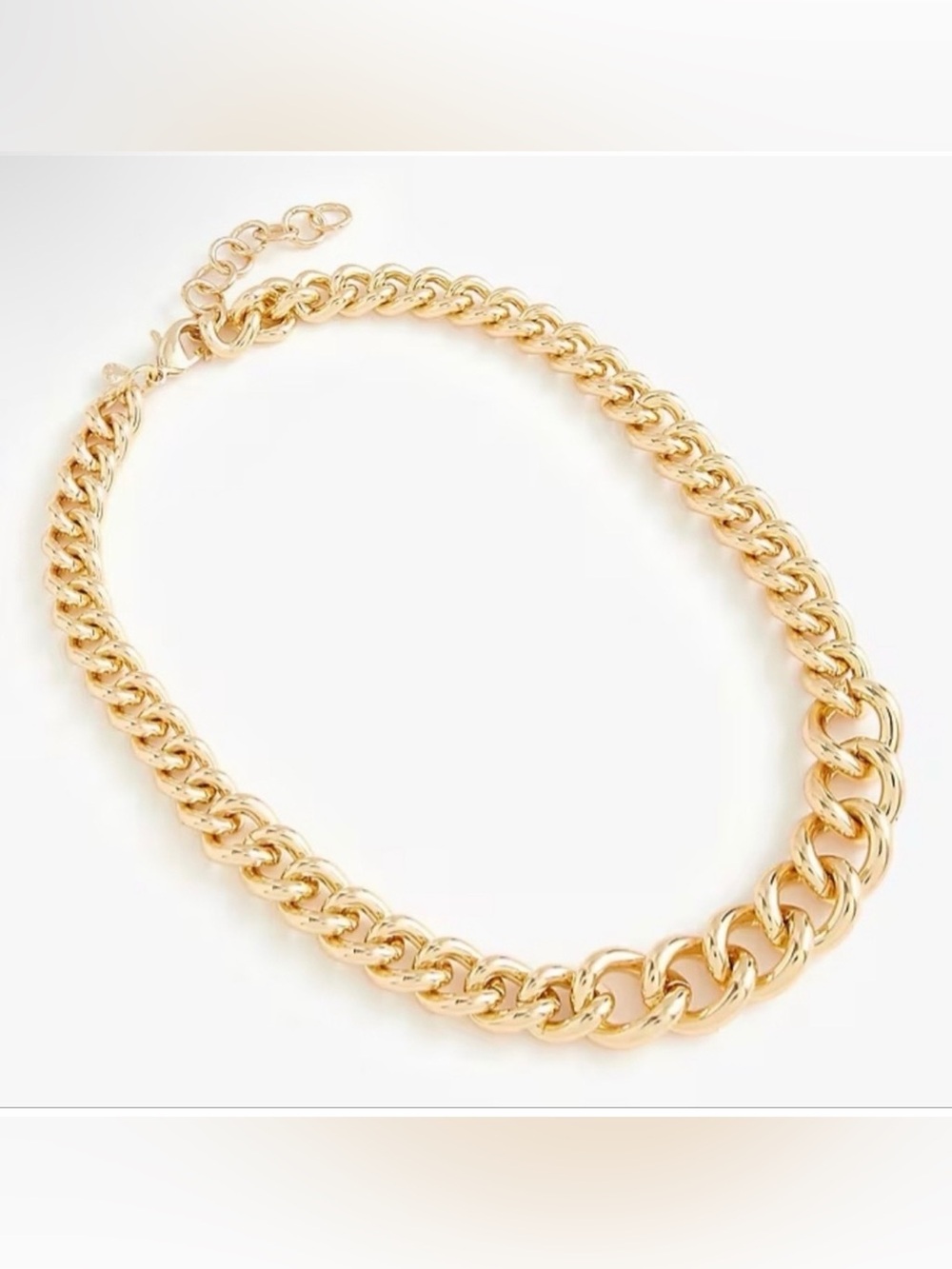 J Crew - Curb Chunky Gold Chain Link Necklace
